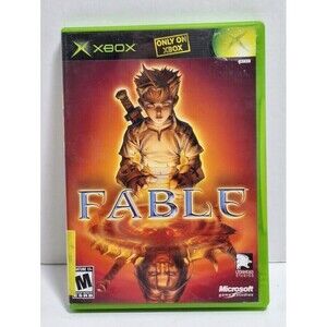 2004 MICROSOFT XBOX LIONHEAD STUDIOS FABLE BLACK LABEL CIB TESTED WORKS